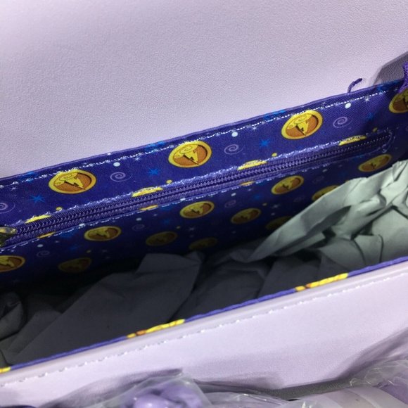 Loungefly Disney Hercules Muses Cloud Crossbody Bag Purple - Picture 10 of 14